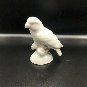 Vintage GEROLD PORZELLAN WHITE BIRD FIGURINE Bavaria WEST GERMANY Porcelain